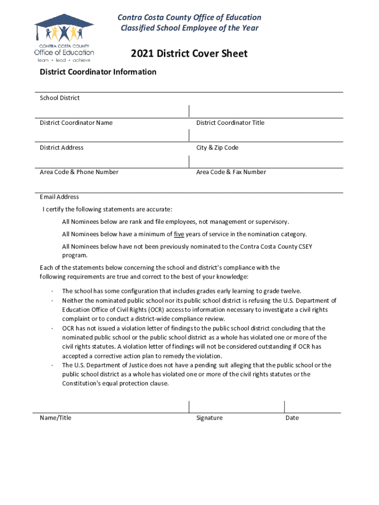 Fillable Online Job Descriptions for Contra Costa County Office Of