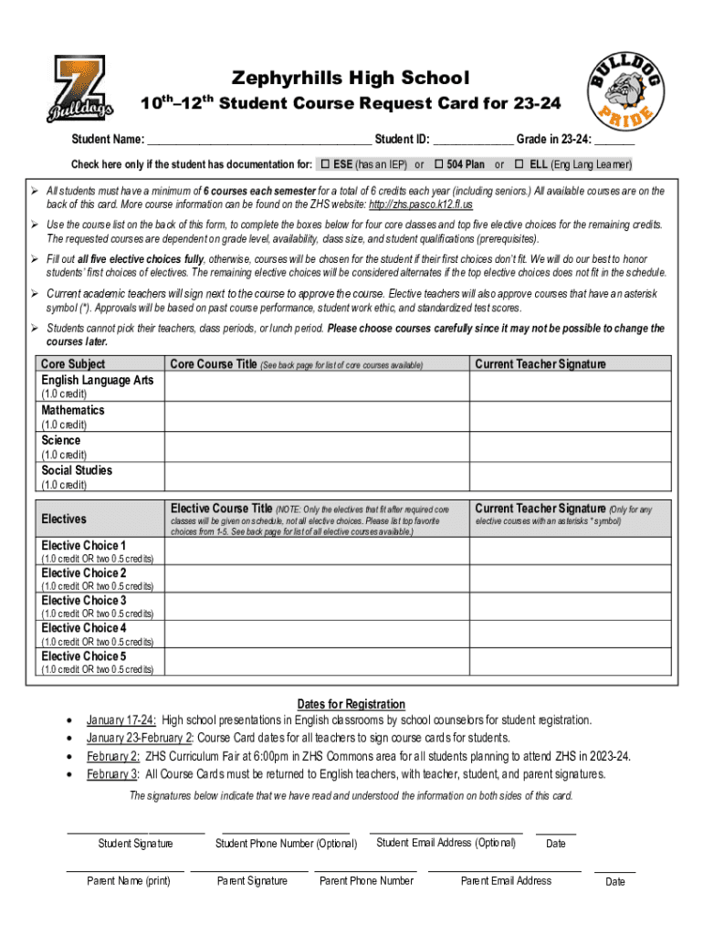 Fillable Online zhs pasco k12 fl English Math Science Social Studies