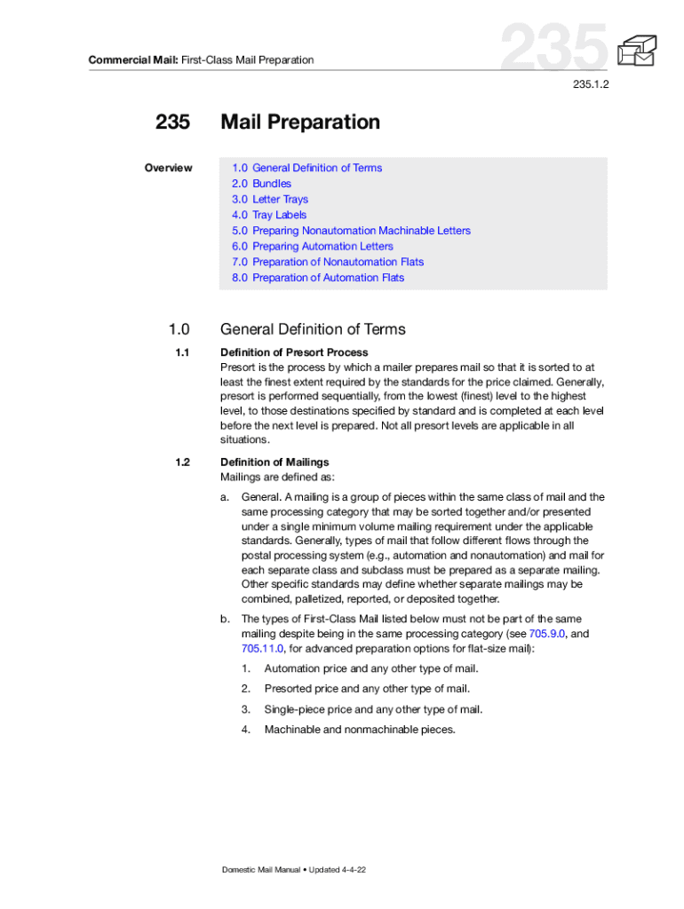 Fillable Online Strapping requirements for FirstClass Flats in letter