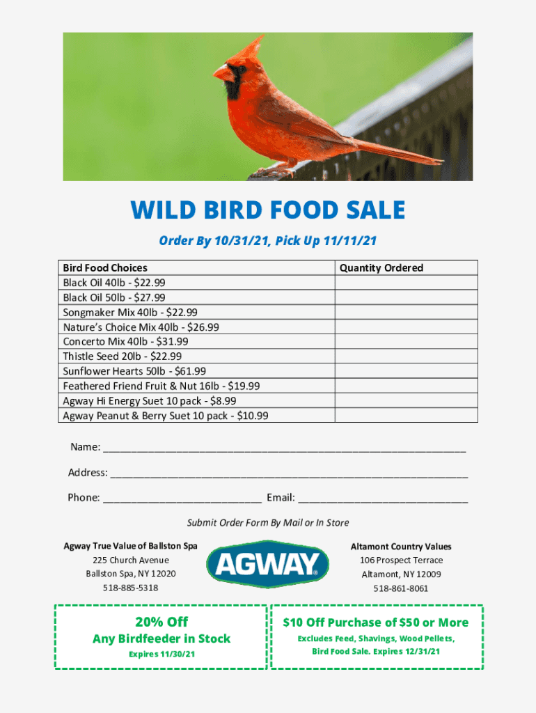 Fillable Online Royal Wing Black Oil Sunflower Wild Bird Food, 40 lb
