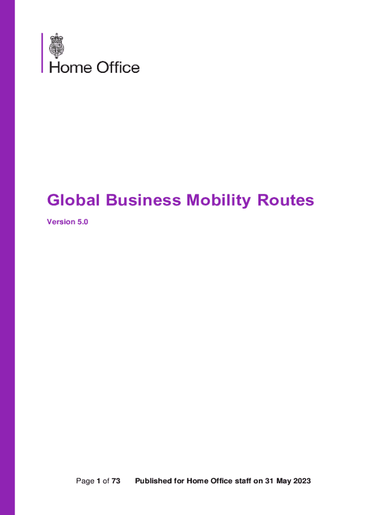 Fillable Online Global Business Mobility routes guidance Fax Email
