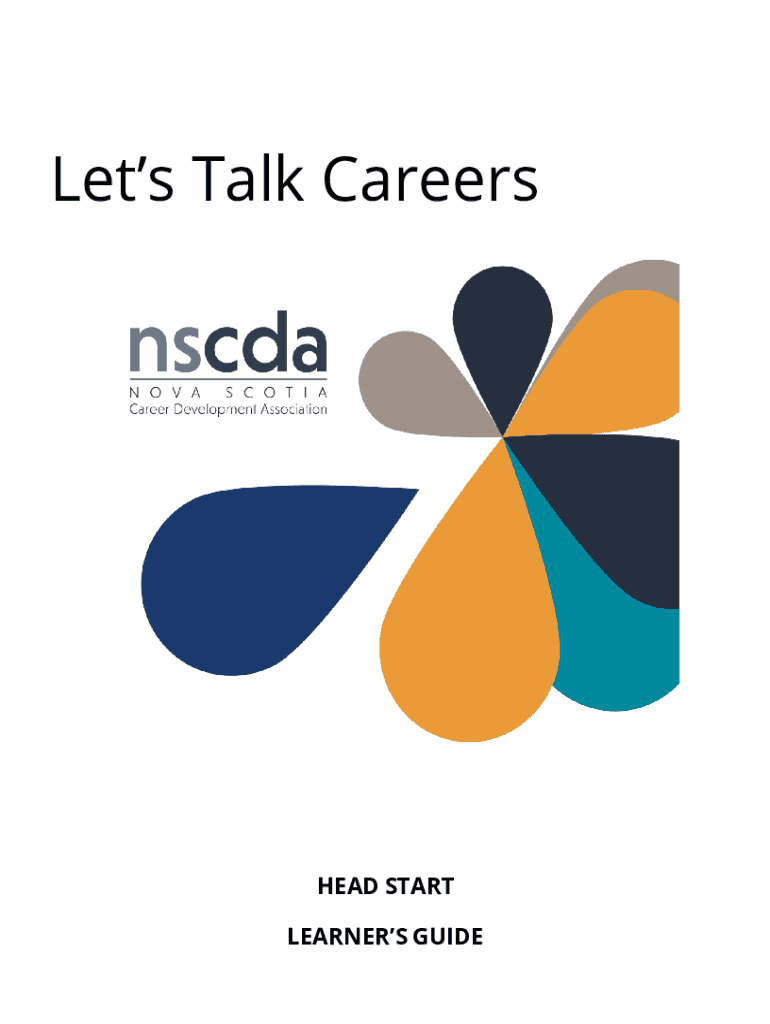 Fillable Online Let's Talk Careers The Nova Scotia Career Development