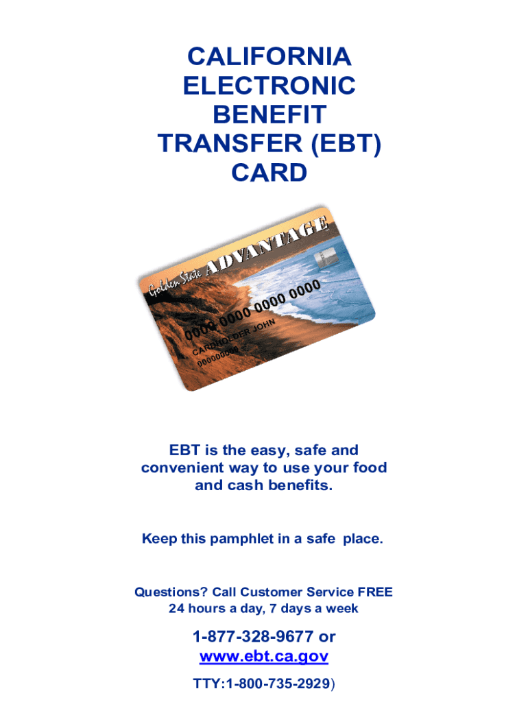 Fillable Online What is Electronic Benefits Transfer (EBT)? Fax Email