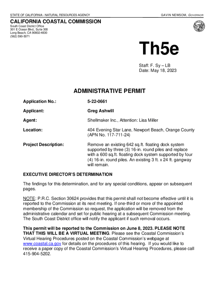 Fillable Online documents coastal ca W16 CALIFORNIA COASTAL