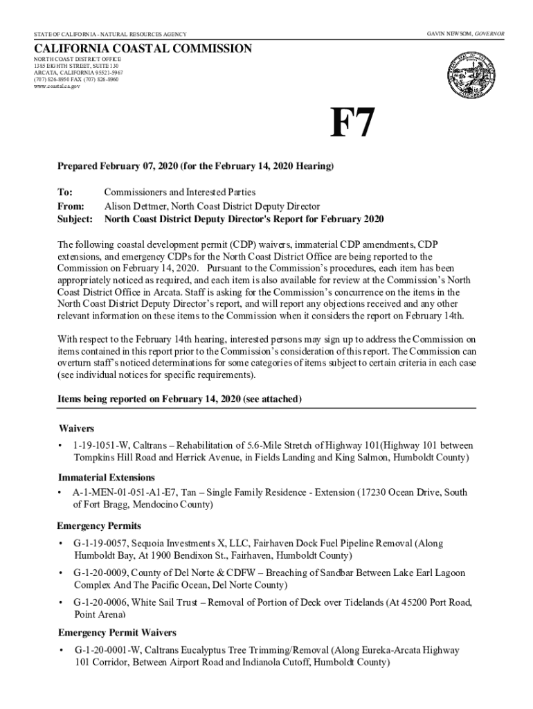 Fillable Online documents coastal ca W10 CALIFORNIA COASTAL