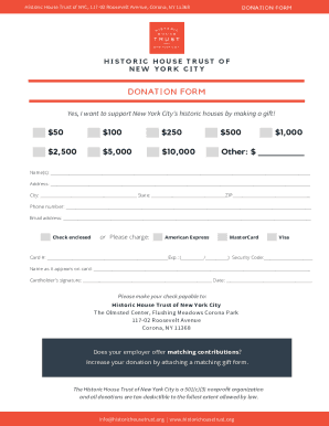 Fillable Online HHT Generic Donation Form Fax Email Print - pdfFiller