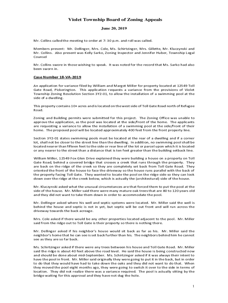Fillable Online to Violet Township, OH Fax Email Print pdfFiller