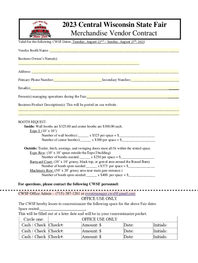 Fillable Online New State Fair Vendor Application Fax Email Print