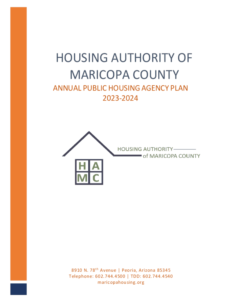 Fillable Online HOUSING AUTHORITY OF MARICOPA COUNTY. ANNUAL PUBLIC
