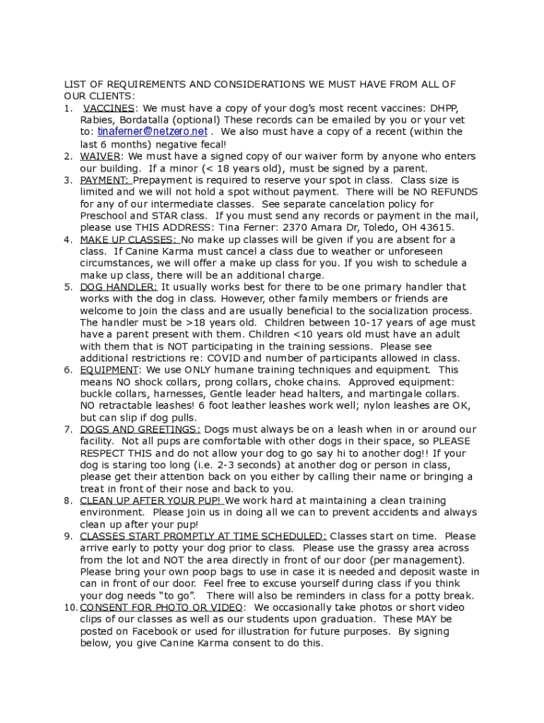 Fillable Online Puppy Vaccinations When to Get Them and Why Fax Email