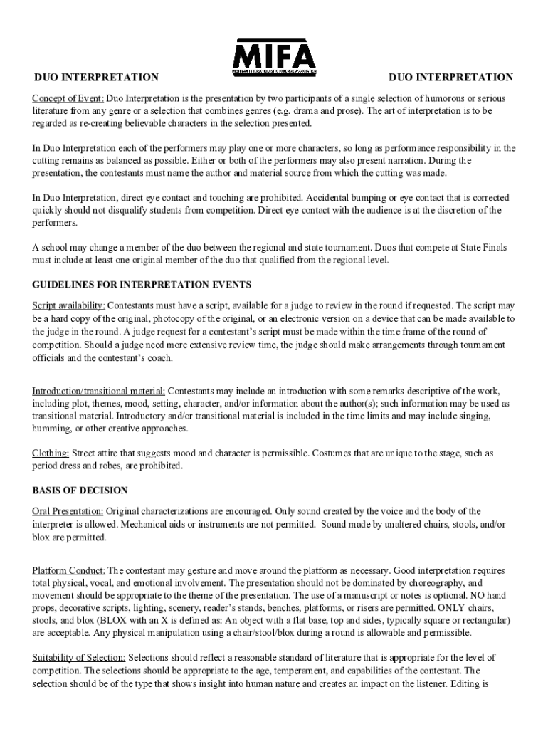 Fillable Online An Introduction to Duo Interpretation (DUO) Fax Email