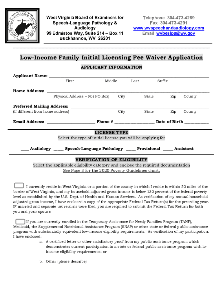 Fillable Online How to a Speech Therapist in West Virginia Fax