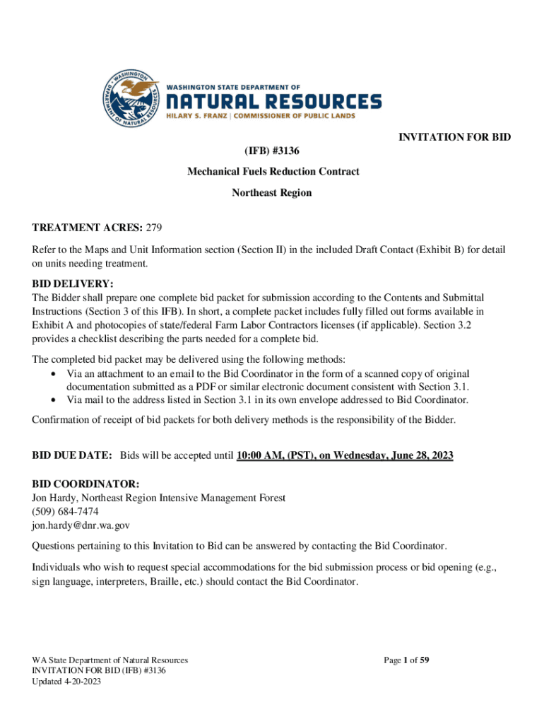 Fillable Online Mechanical Fuels Reduction Contract Fax Email Print