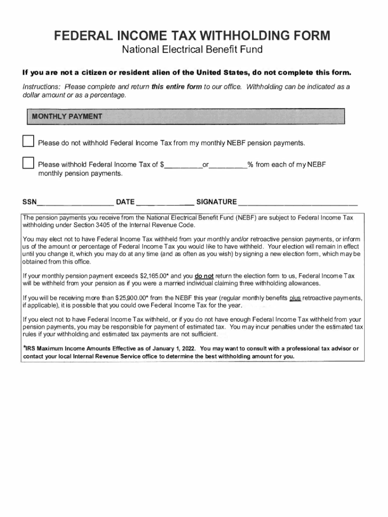 Fillable Online National Electrical Benefit Fund Fax Email Print
