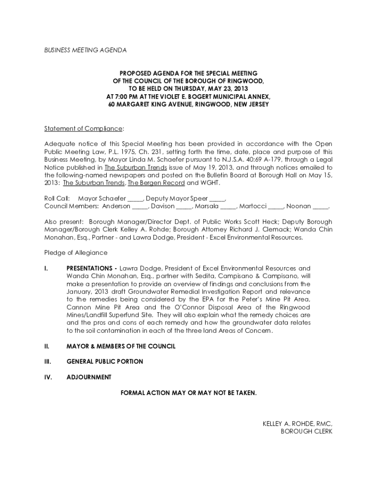 Fillable Online Borough of Ringwood, NJ Zoning Regulations eCode360