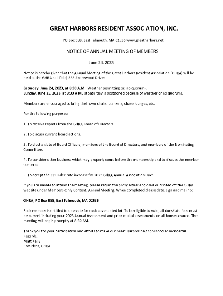 Fillable Online Great Harbors Falmouth, MA Member public profile Fax