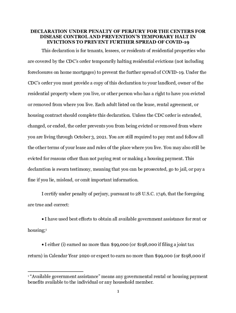 Fillable Online declaration under penalty of perjury for Fax Email