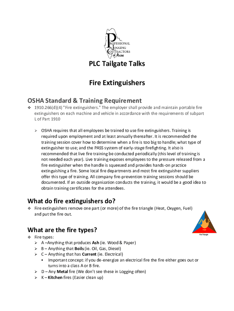 Fillable Online Workplace Fire Extinguisher Inspection Requirements Fax