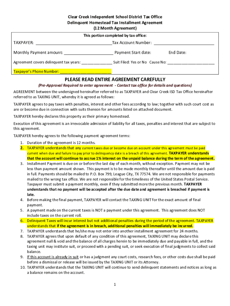Fillable Online Frequently Asked Question for Delinquent Property Tax