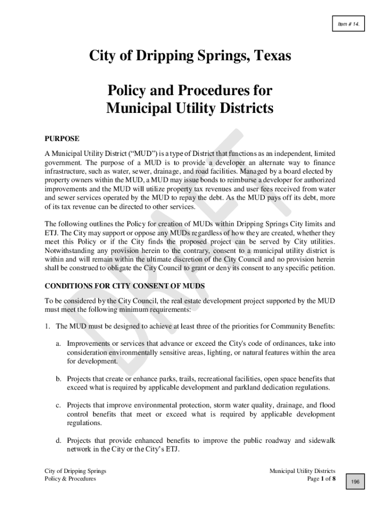 Fillable Online City of Dripping Springs, Texas Fax Email Print pdfFiller