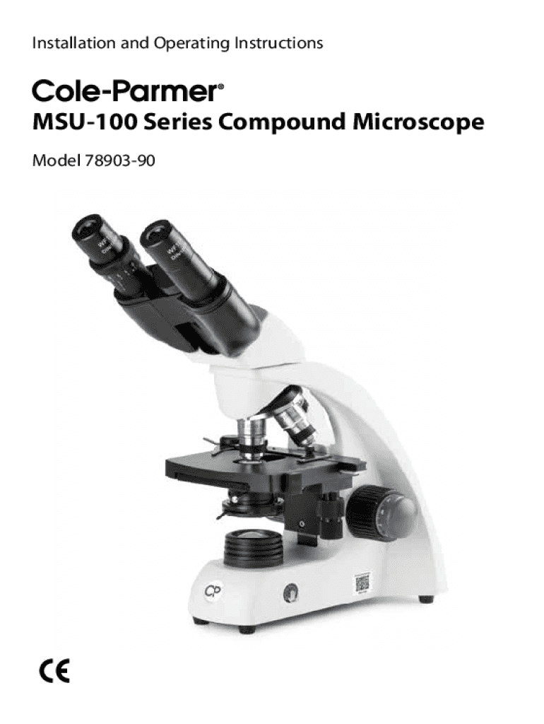 Fillable Online SOP Use and care of the compound light microscope Fax