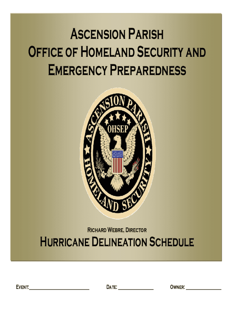 Fillable Online Office of Emergency PreparednessAscension Parish Fax