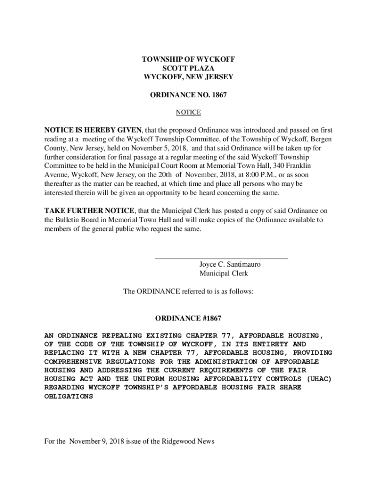 Fillable Online Wyckoff Police Department Fax Email Print pdfFiller