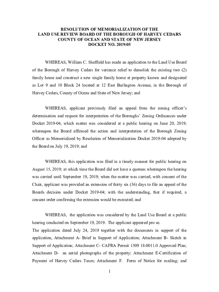 Fillable Online New Jersey Appellate Court Rules Joint Land Use Board