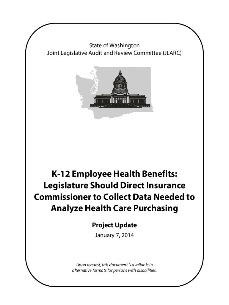 Fillable Online leg wa K12 Employee Health Benefits Washington State