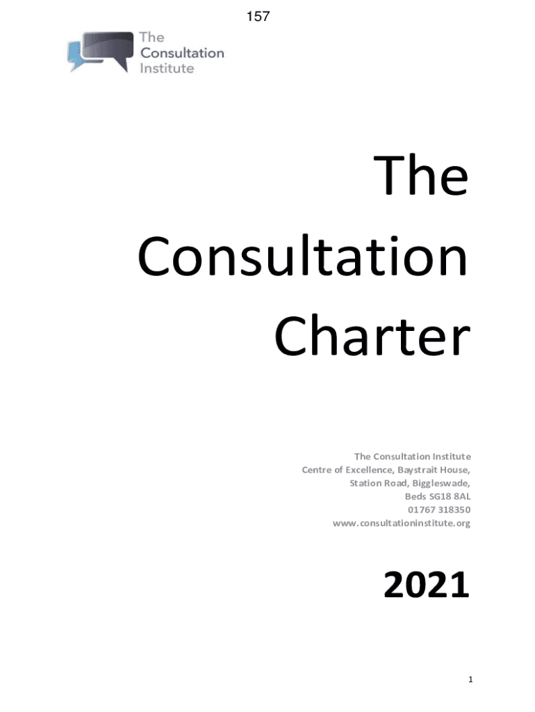 Fillable Online politics leics gov The Consultation Charter The 7