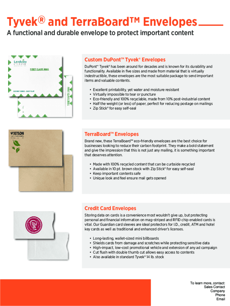 Fillable Online What is a Tyvek Envelope? A Comprehensive Guide Fax Email Print pdfFiller