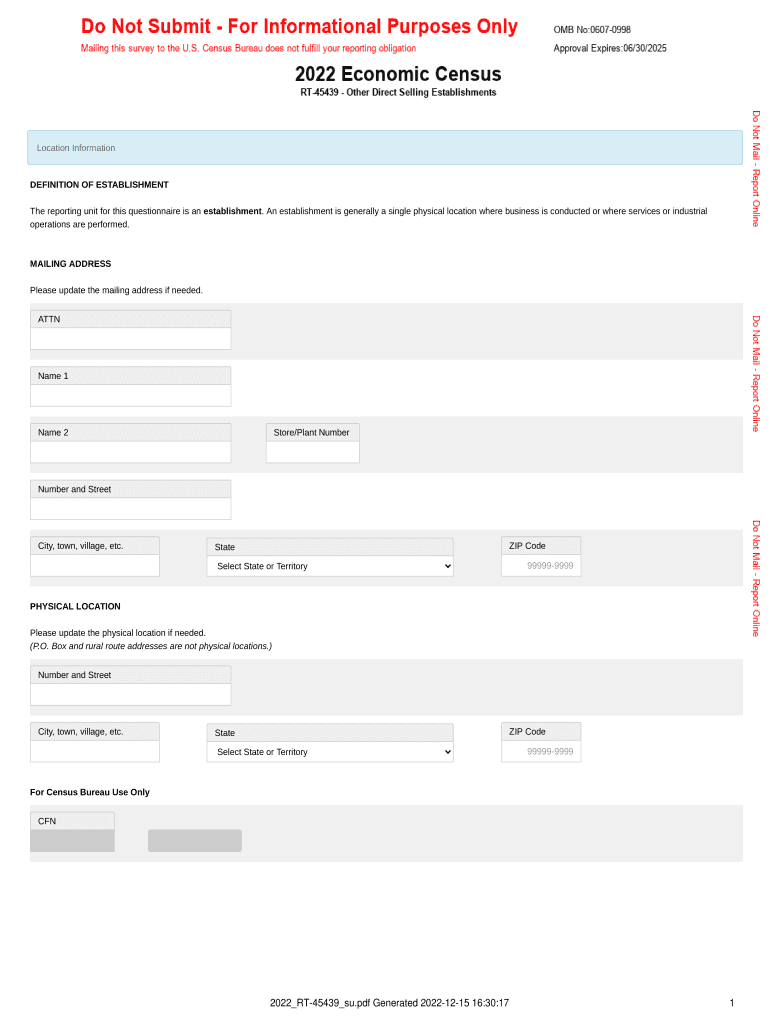 Fillable Online bhs econ census Bottled water distributor, including