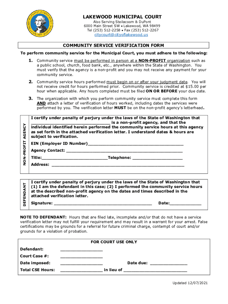 Fillable Online A new Lakewood Municipal Court judge has been appointed Fax Email Print pdfFiller