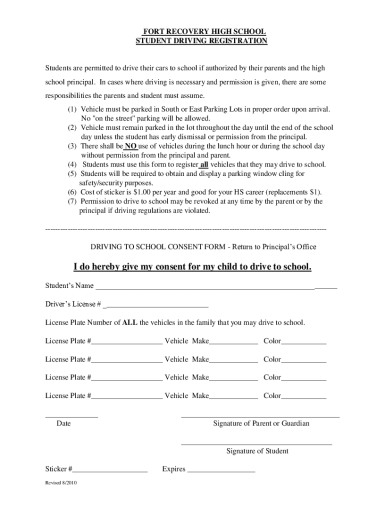 Fillable Online FORT RECOVERY HIGH SCHOOL Fax Email Print pdfFiller
