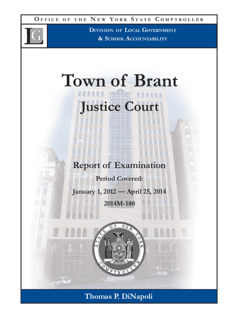 Fillable Online Town of Brant Justice Court Fax Email Print pdfFiller