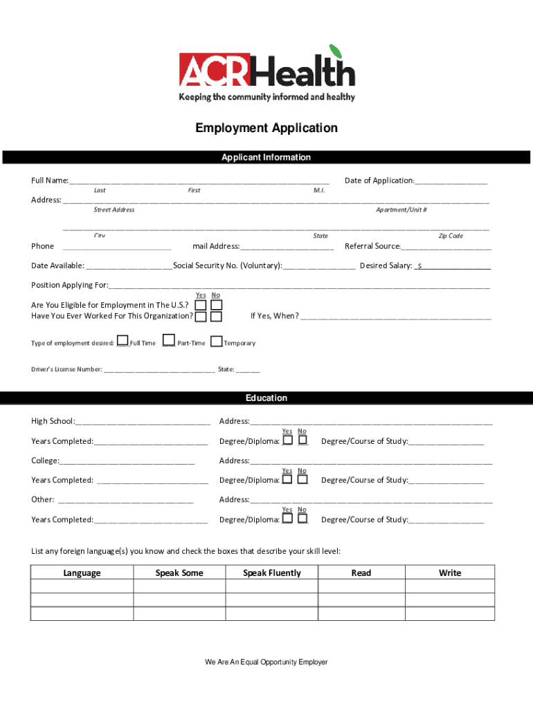 Fillable Online Chattahoochee Police Department Employment application Fax Email Print pdfFiller