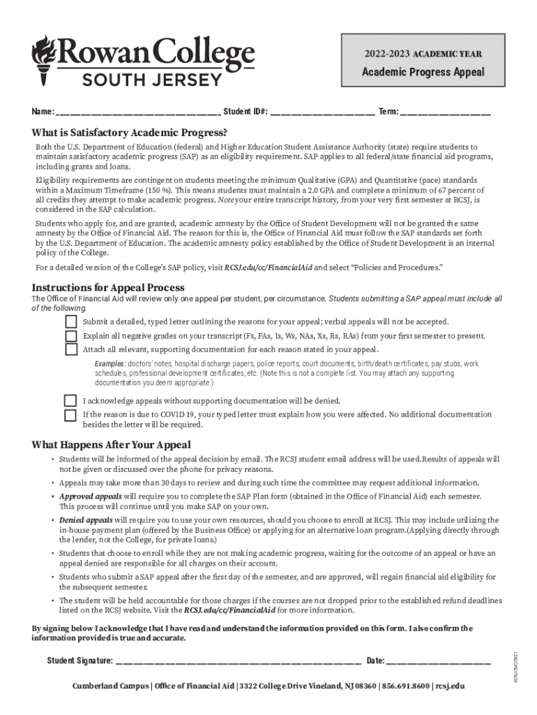 Fillable Online TAP appeal 2223 Financial Aid form. Fax Email