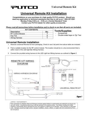 Fillable Online Universal Remote Kit Instructions.doc Fax Email Print