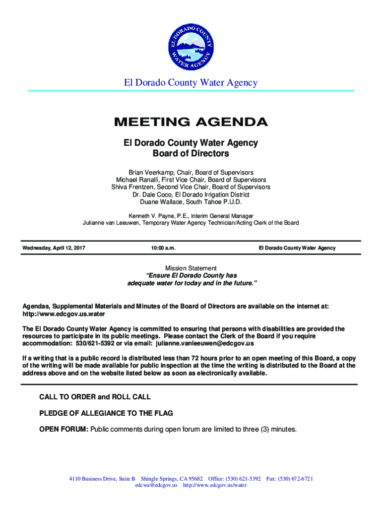 Fillable Online Elect Shiva for El Dorado County Supervisor District 2