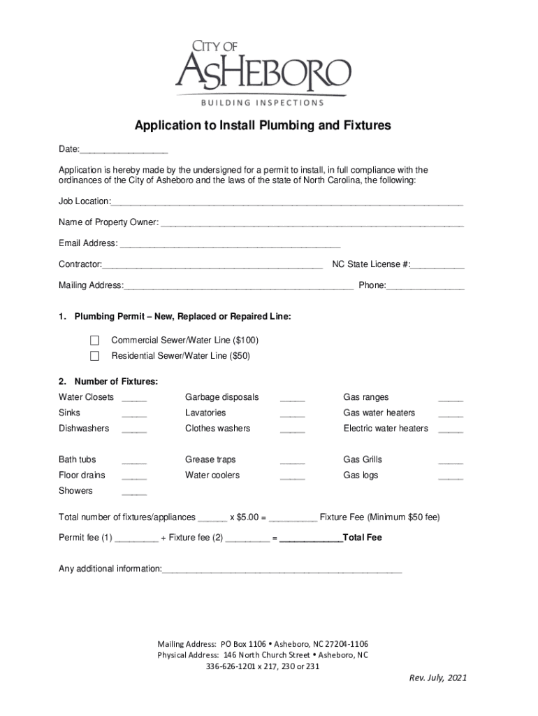 Fillable Online CommercialBuildingPermitApplication Fax Email