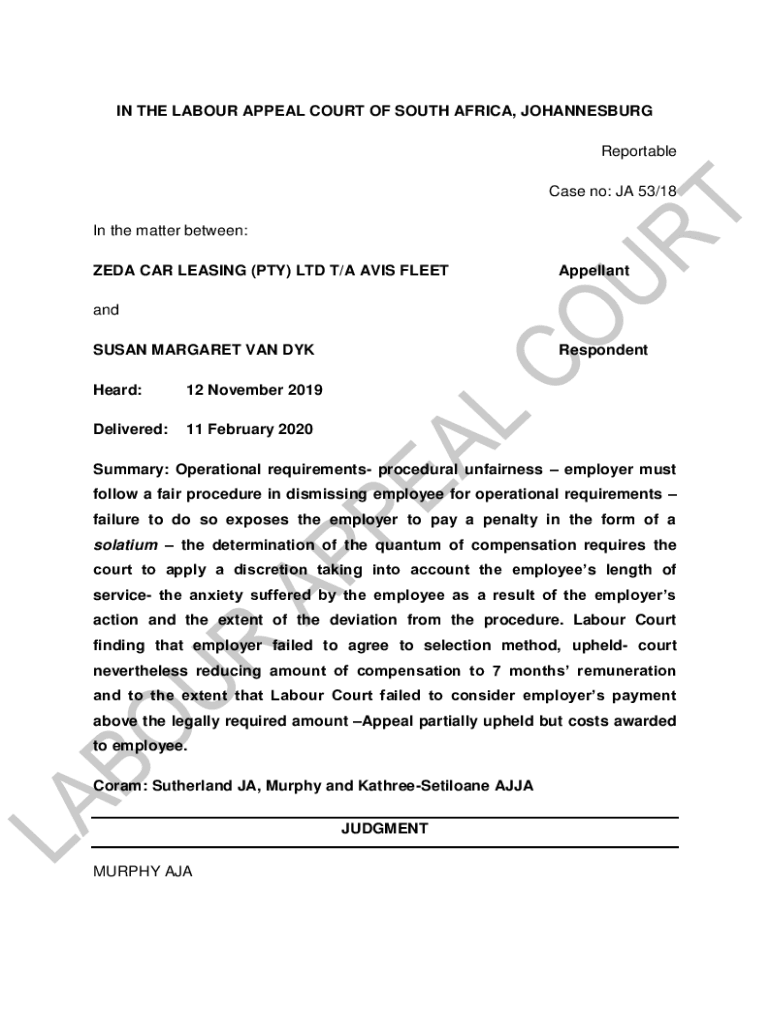 Fillable Online See also Zeda Car Leasing Pty Ltd ta Avis Fleet