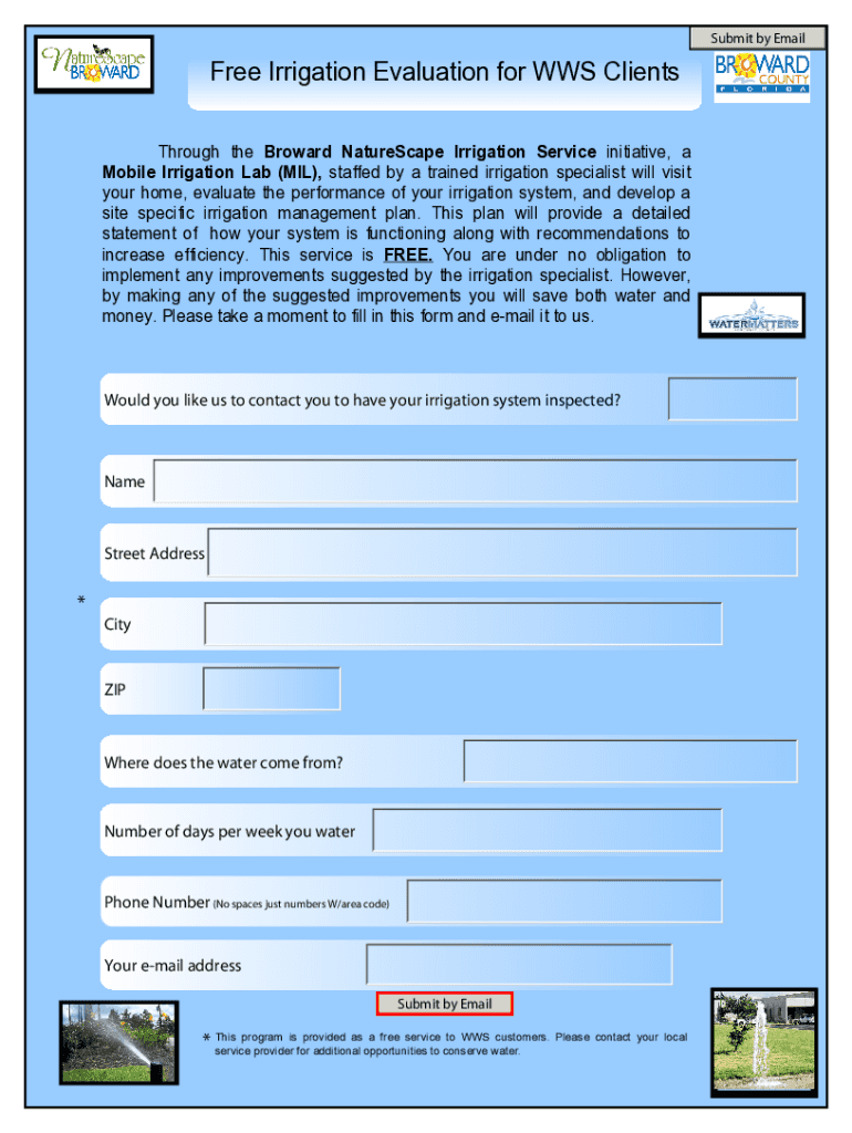 Fillable Online South Florida Drought Mobile Irrigation Labs to the