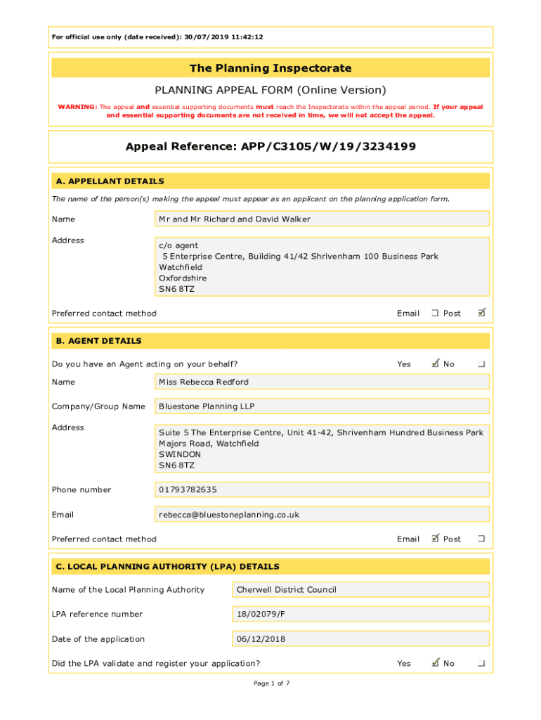 Fillable Online Appeal Application Form.pdf Fax Email Print pdfFiller