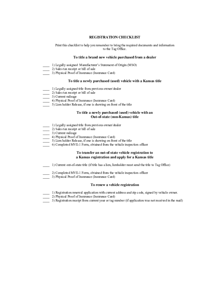 Fillable Online Register and Title a Newly Purchased Vehicle Fax Email