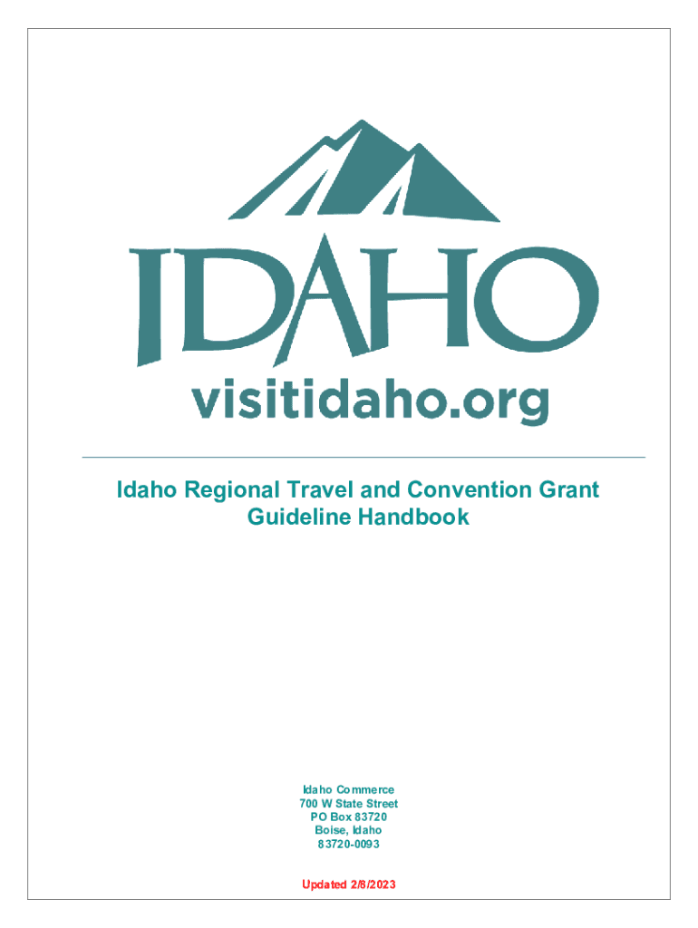 Fillable Online commerce idaho Idaho Regional Travel and Convention