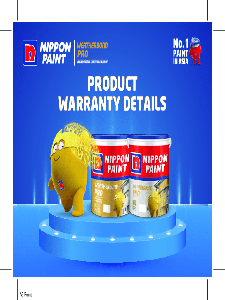 Fillable Online Nippon Paint Weatherbond Pro 20 L Exterior Wall Paint