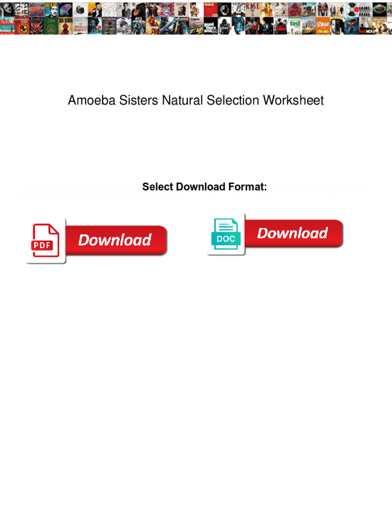 Fillable Online Amoeba Sisters Natural Selection Worksheet Search Pros, Inc. Fax Email Print