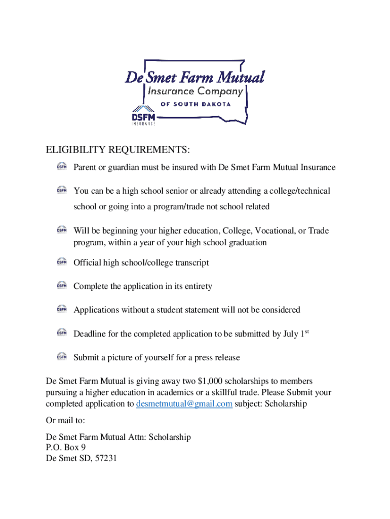 Fillable Online De Smet Farm Mut. Ins. Co. of S.D. v. Busskohl Fax