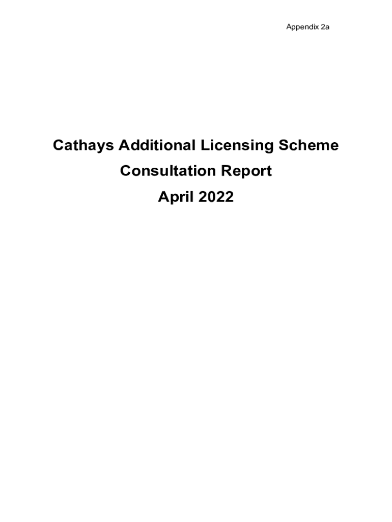 Fillable Online cardiff moderngov co Consultation Proposal for an additional licensing scheme