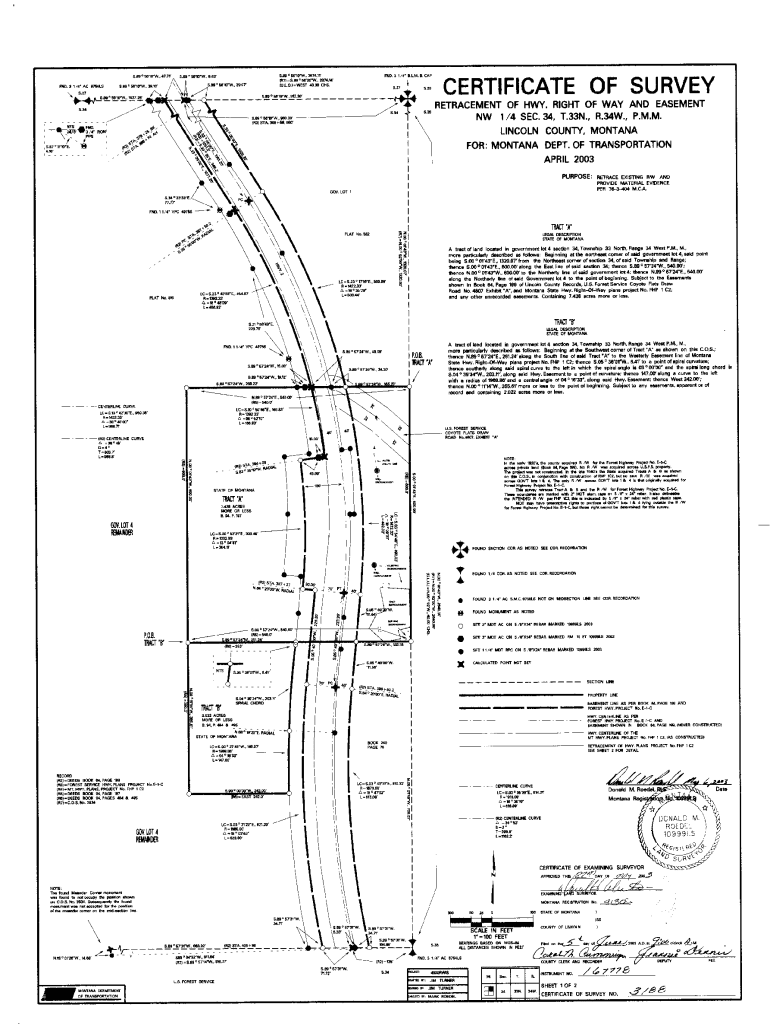 Fillable Online CORRECTION 'CERTIFICATE OF SURVEY Fax Email Print